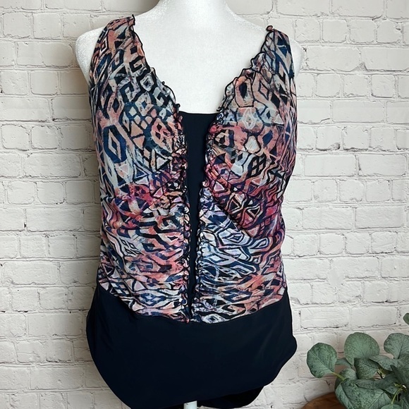 Profile by Gottex V-Neck One Piece Swimsuit - Picture 1 of 11